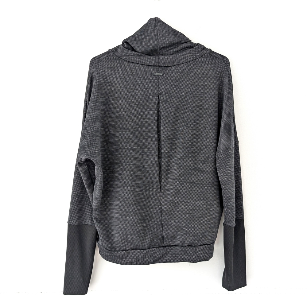2/15$ Mondetta Cowl Neck Pullover Womens Athleisure Top Stretch Cozy Gray~ Small - Picture 5 of 11